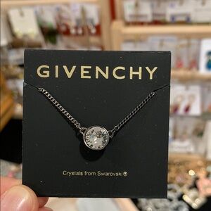 Givenchy Silver Necklace with Swarovski Crystal